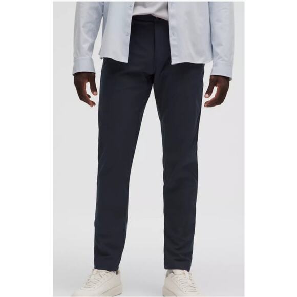 Lululemon Commission Classic-Fit 28" Pants True Navy Sz 34 - Picture 1 of 12